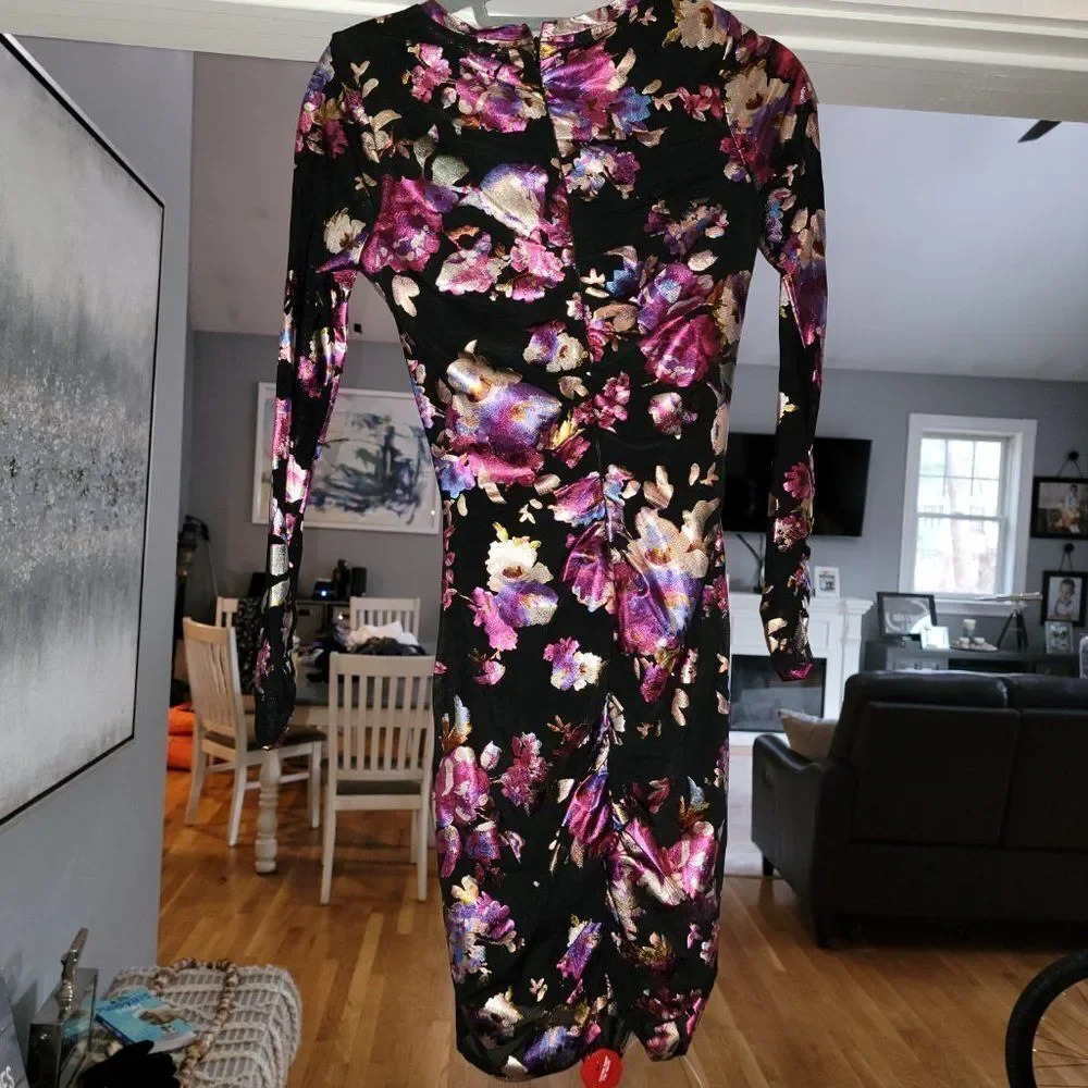 Parker Women's Briza Ruched Front Mess Mini Dress Size 2 - Picture 7 of 12